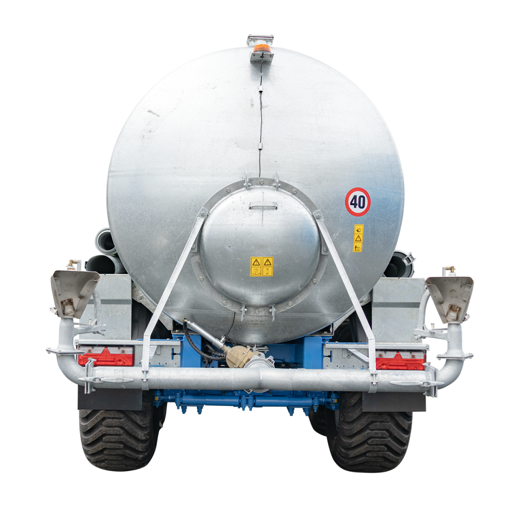 Nevada Duo RainWave on a triple axle slurry tanker