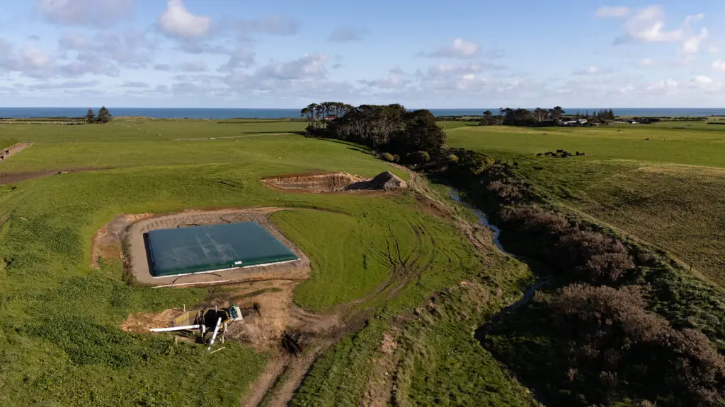5 Contingency Measures to Winter-Proof your Farm 1 Nevada Bladder Tank drone shot showing sump