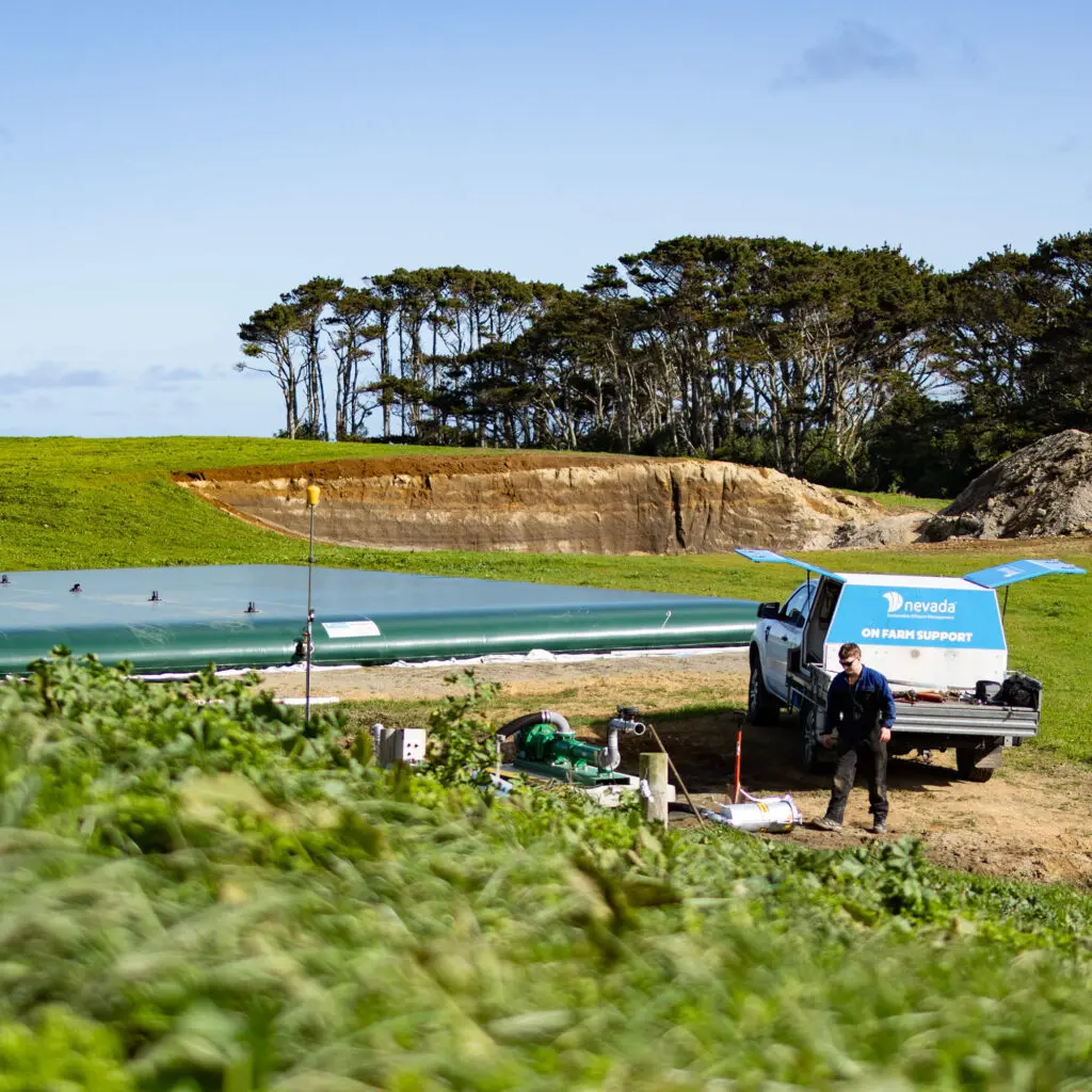 Bladder Tanks See Increased Popularity with Farmers 4 Effluent Bladder Tank setup