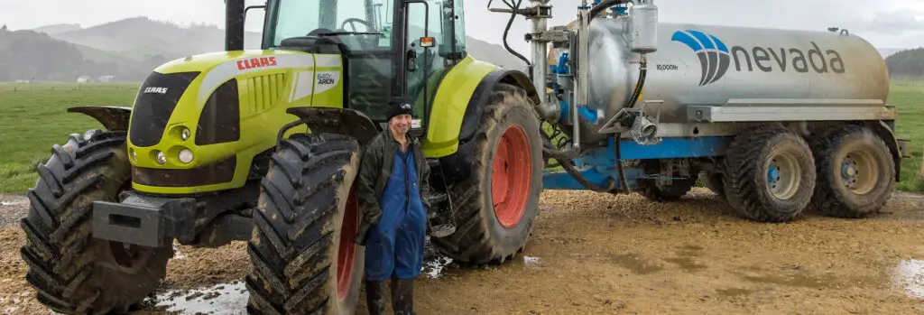 Slurry Tanker: Dennis' Advice To Avoid Costly Mistakes 5 Dennis standing infront of his Nevada Tandem Slurry Tanker