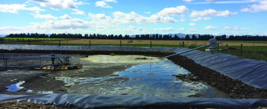 How to Control Effluent Pond Odour 4 Effluent pond with an Nevada Electric Stirrer
