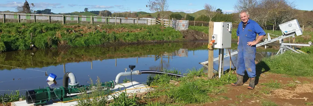 Best Practices for Managing Effluent 9 Noel with his new Nevada designed dairy effluent system