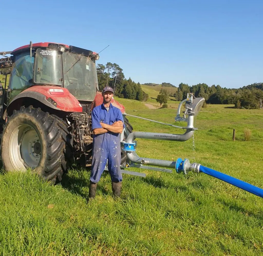 Dairy farmer Kerry is pleased with his Nevada 3PL RainWave applicator