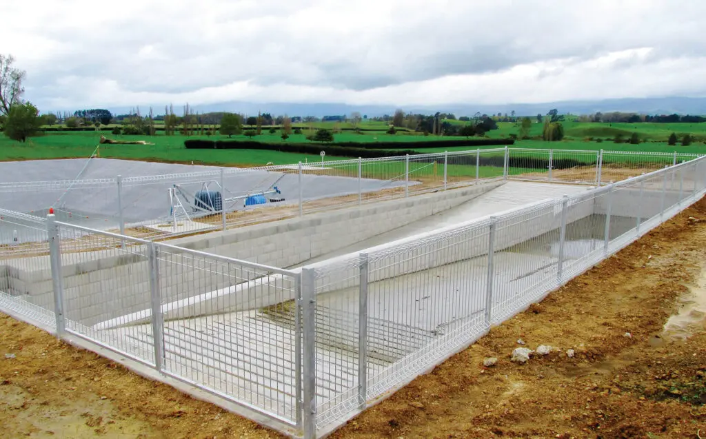 Installing a stone trap as part of your effluent storage system like this one will help keep solids from entering the storage facility