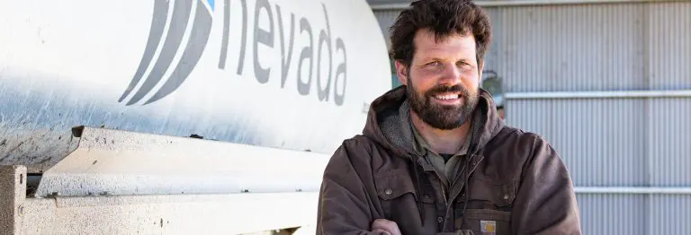 Scott Korpershoek from Forest, Tasmania with his Nevada Slurry Tanker