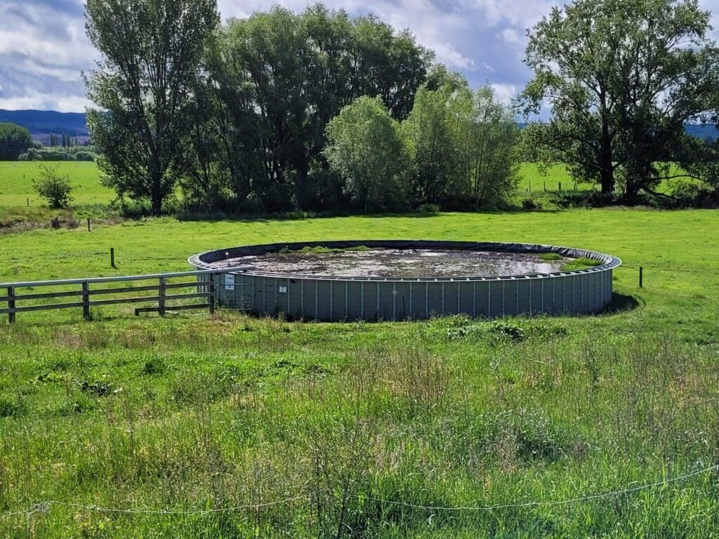 Above ground effluent storage tank