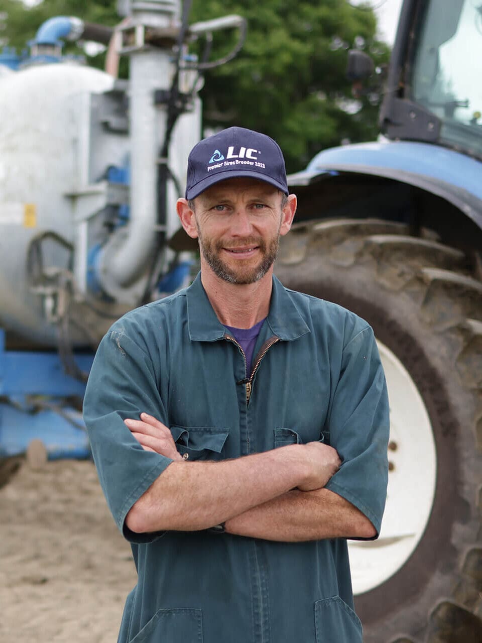 John standing proudly infront of his Nevada 10,000L Single Axle Slurry Tanker
